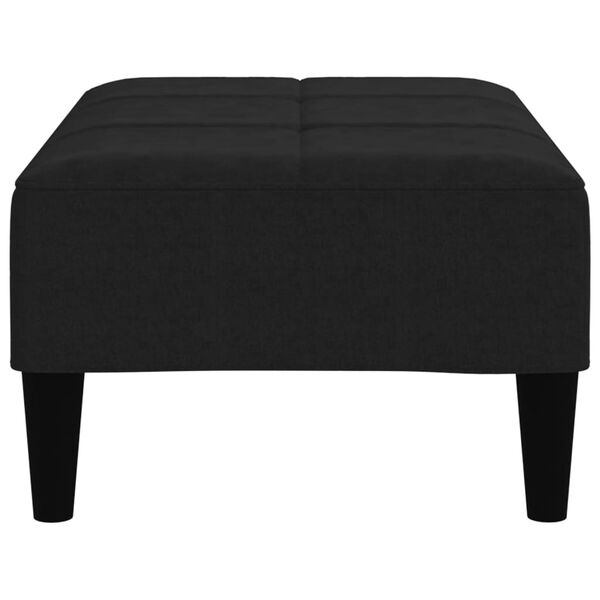 vidaXL Banco tecido de microfibra preto