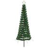 vidaXL &Aacute;rvore de Natal de tinsel com LED e espeto EKENAS 180 cm