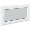 vidaXL Janela de por&atilde;o RISOR 110 x 70 cm PVC e Vidro Branco
