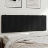 vidaXL Almofadão de cabeceira Hanko 140 cm veludo preto