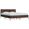 vidaXL Estrutura de cama 160x200cm derivados madeira/metal