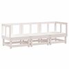 vidaXL 3 pcs conjunto lounge de jardim madeira de pinho maci&ccedil;a branco