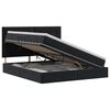 vidaXL Cama com arruma&ccedil;&atilde;o e colch&atilde;o Preto 180 x 200 cm Veludo