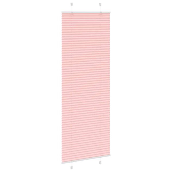 vidaXL Rosa Plissada Cega 80x200 cm Largura Tecido 79,4 cm Poli&eacute;ster