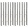 vidaXL &Acirc;ncoras de veda&ccedil;&atilde;o 6 pcs 7x6x60 cm a&ccedil;o galvanizado prateado