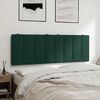 vidaXL Almofad&atilde;o de cabeceira Hanko 120 cm veludo verde-escuro