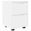 vidaXL Mesa-de-cabeceira Branco 30,5 x 30 x 43 cm Derivados de Madeira