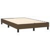 vidaXL Cama box spring c/ colch&atilde;o/LED 120x190cm tecido castanho-escuro