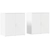 vidaXL Aparadores 2 pcs 79x38x80 cm derivados de madeira branco