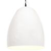 vidaXL Candeeiro teto industrial redondo 25 W 42 cm E27 branco