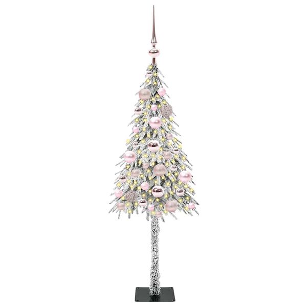 vidaXL &Aacute;rvore de Natal com 150 LEDs com suporte Branco 120 cm PE e A&ccedil;o