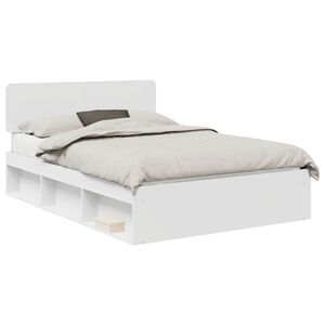vidaXL Estrutura da Cama com cabeceira Branco 160 x 200 cm