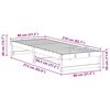 vidaXL Estrutura da Cama Castanho 80 x 210 cm