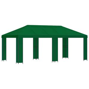 vidaXL Gazebo de Jardim 6 x 3 m Verde Poli&eacute;ster e A&ccedil;o 190 gsm