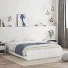 vidaXL Estrutura de cama c/ gavetas 140x190cm derivados madeira branco
