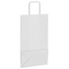 vidaXL Sacos de papel 50 unid com al&ccedil;as branco 21x11x36 cm