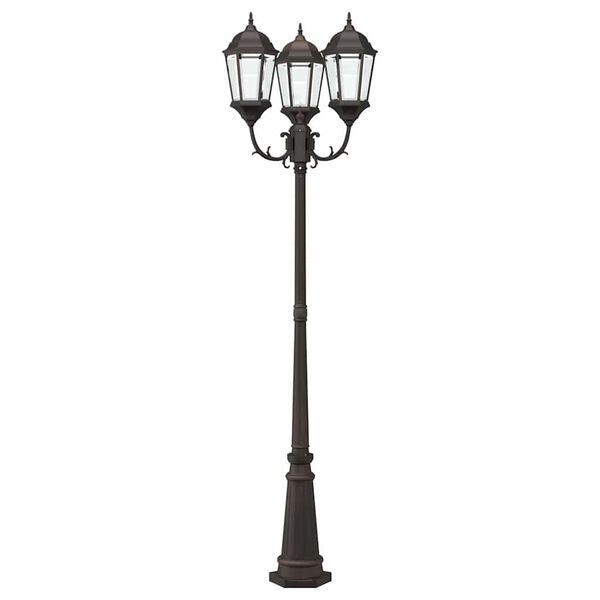 vidaXL Luz de Jardim Bronze 235 cm Alumínio