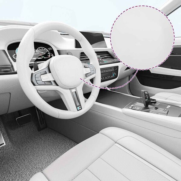 vidaXL Pel&iacute;cula para carro 100x150 cm branco 4D