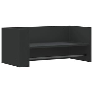 vidaXL Prateleira de parede 70,5x35x30,5 cm derivados de madeira preto