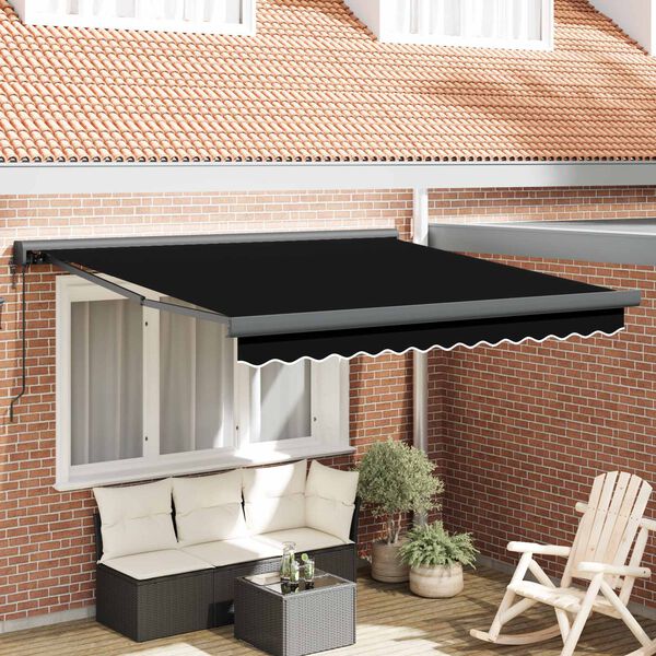 vidaXL Toldo Preto 300 x 250 x 165 cm Poli&eacute;ster e Alum&iacute;nio