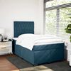 vidaXL Cama boxspring com colch&atilde;o 120x190 cm veludo azul