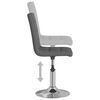 vidaXL Banco de bar tecido cinzento-claro