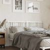vidaXL Cabeceira de substitui&ccedil;&atilde;o 160 cm metal branco