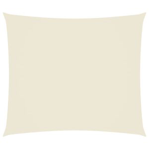 vidaXL Para-sol estilo vela tecido oxford retangular 2x2,5 m creme