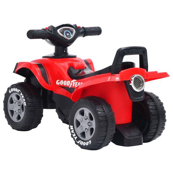 vidaXL Moto-quatro infantil Good Year vermelho