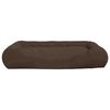 vidaXL Almofad&atilde;o p/ c&atilde;es com almofadas 89x75x19 cm oxford castanho