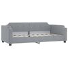 vidaXL Sof&aacute;-cama 90x190 cm tecido cinzento-claro