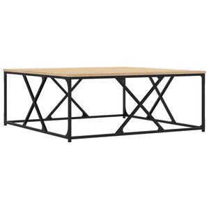 vidaXL Mesa de centro 100x100x40 cm derivados madeira carvalho sonoma