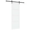 vidaXL Porta Deslizante ORKDAL Branco e Preto 83 x 232 cm