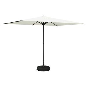 vidaXL Parasol de Jardim com Base 200 x 300 cm Poli&eacute;ster Retangular