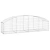 vidaXL Cesto gabi&atilde;o arqueado 200x50x40/60 cm ferro galvanizado