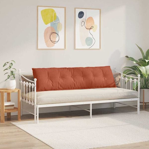 vidaXL Travesseiro para Costas Laranja Vermelho 180 x 50 cm