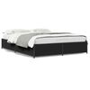 vidaXL Estrutura de cama 140x190 cm derivados de madeira/metal preto