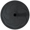 vidaXL Base para chap&eacute;u de sol Art Deco Preto &Oslash; 45 x 39,5 cm Ferro