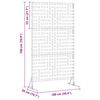 vidaXL Protetor de Privacidade Cinzeto 100 x 50 x 180 cm