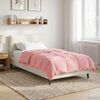 vidaXL Duvet de Ano Inteiro Colchonete Rosa 140 x 220 cm Microfibra