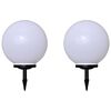 vidaXL Candeeiros de exterior 2 pcs LED 40 cm com estacas de enterrar