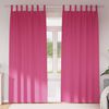 vidaXL Cortinas Blackout com Argolas 2 pcs Rosa Brilhante 225 x 140 cm