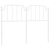 vidaXL Cabeceira de cama 150 cm metal branco