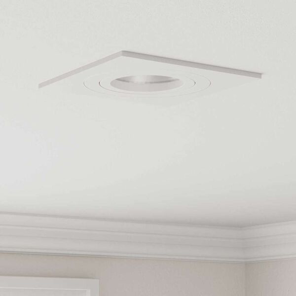 vidaXL Holofote 24 pcs Branco 9 x 9 x 2 cm Alum&iacute;nio