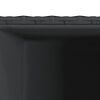 vidaXL Vaso/floreira de jardim 2 pcs 30x30x60 cm vime PE preto