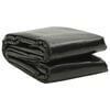 vidaXL Cobertura retangular para piscina 1200x600 cm PE preto