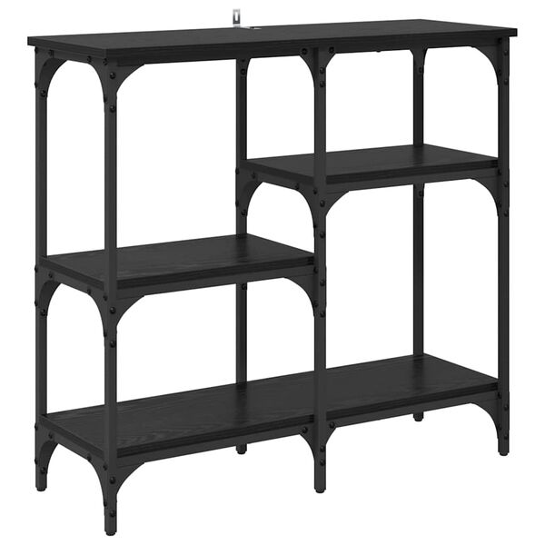 vidaXL Aparador Carvalho Preto 80 x 29 x 75 cm Madeira processada