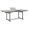 vidaXL Mesa de jantar p/ jardim (150-200)x100x75 cm ac&aacute;cia maci&ccedil;a
