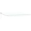 vidaXL Toldo retr&aacute;til Branco 450 x 300 x 165 cm Poli&eacute;ster e Metal