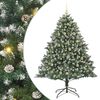 vidaXL &Aacute;rvore de Natal Artificial Verde 180 cm PVC, Pl&aacute;stico e A&ccedil;o